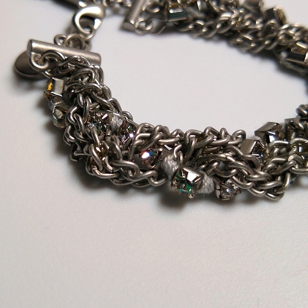 Abercrombie & Fitch Chain & Rhinestone Bracelet - Picture 4 of 4
